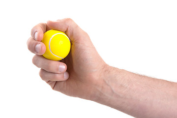 Image showing Small toy tennisball