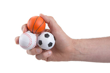 Image showing Small toy balls