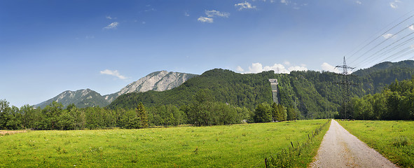 Image showing Panorama landscape Jochberg