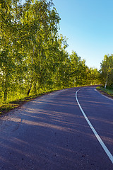 Image showing the asphalted road  