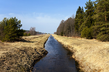 Image showing small rural river  