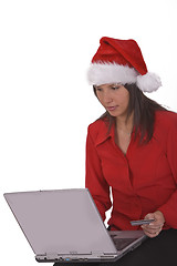 Image showing Christmas online purchase