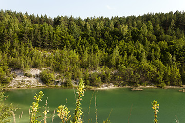 Image showing artificial lake Belarus  