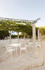 Image showing open-air restaurant  