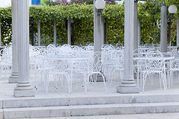 Image showing open-air restaurant  