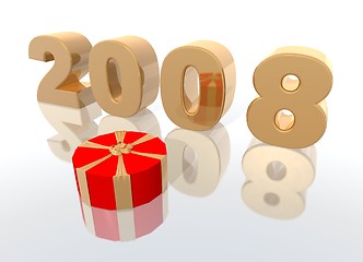 Image showing New year 2008