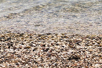 Image showing sea pebbles  