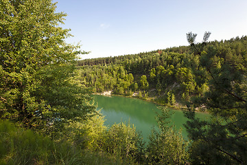 Image showing artificial lake Belarus  