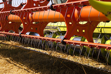 Image showing combine harvesters  