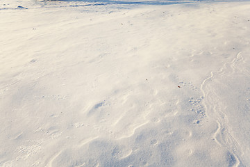 Image showing snow  close up 