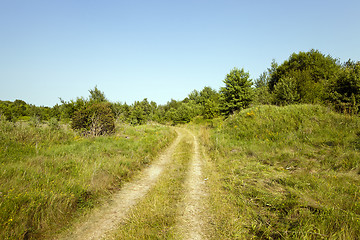 Image showing vanishing rural road  