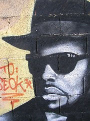 Image showing graffiti - man in black