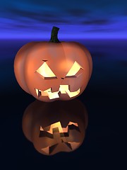 Image showing Halloween pumpkins