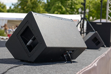 Image showing Black Sound monitor on the stage