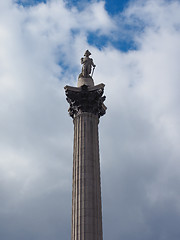 Image showing Nelson Column in London