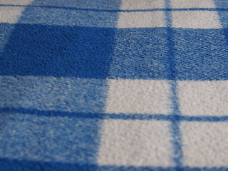 Image showing Blue tartan background