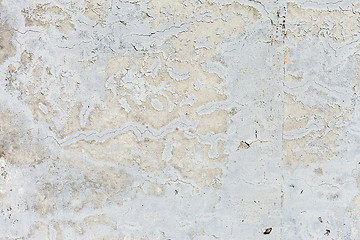 Image showing Grungy White Concrete Wall Background