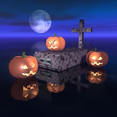 Image showing halloween pumpkins