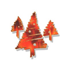 Image showing Christmas decoration - fir tree