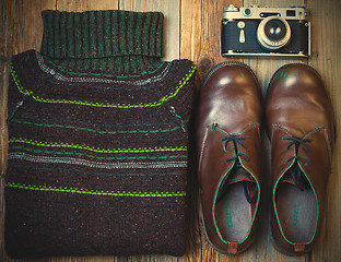 Image showing still life with Vintage sweater