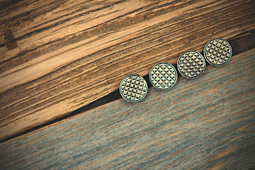 Image showing four vintage buttons