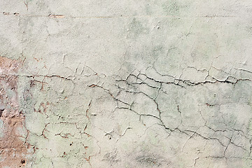 Image showing Grungy White Concrete Wall Background