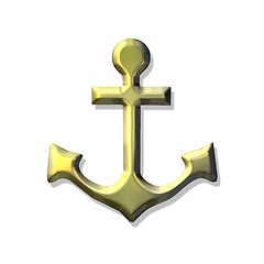 Image showing the golden anchor
