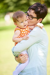 Image showing mother and baby in park