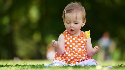 Image showing baby in park