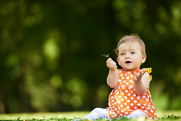 Image showing baby in park