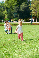 Image showing mother and baby in park