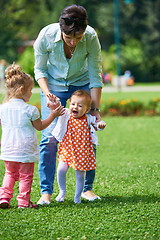 Image showing mother and baby in park