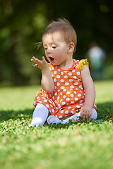 Image showing baby in park