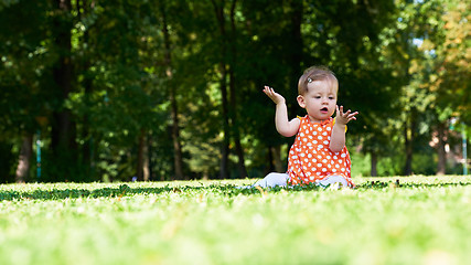Image showing baby in park