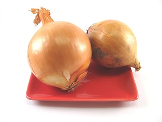 Image showing unpeeled onions