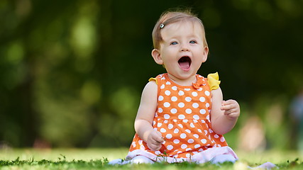 Image showing baby in park