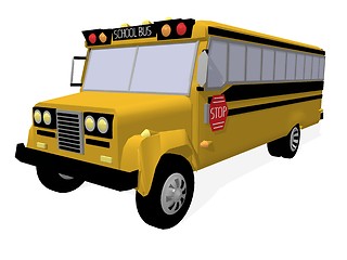 Image showing american schoolbus