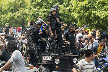 Image showing ASIA MYANMAR MANDALAY THINGYAN WATER FESTIVAL