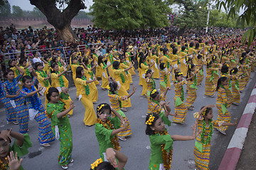 Image showing ASIA MYANMAR MANDALAY THINGYAN WATER FESTIVAL