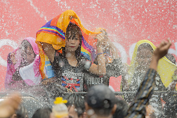 Image showing ASIA MYANMAR MANDALAY THINGYAN WATER FESTIVAL