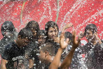 Image showing ASIA MYANMAR MANDALAY THINGYAN WATER FESTIVAL