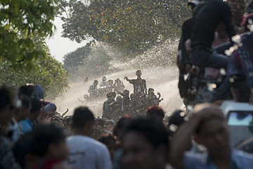 Image showing ASIA MYANMAR MANDALAY THINGYAN WATER FESTIVAL