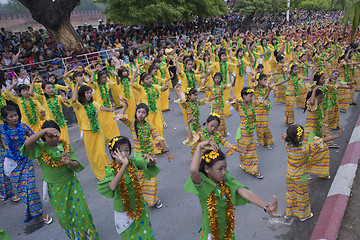 Image showing ASIA MYANMAR MANDALAY THINGYAN WATER FESTIVAL