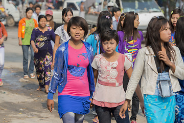 Image showing ASIA MYANMAR MANDALAY THINGYAN WATER FESTIVAL