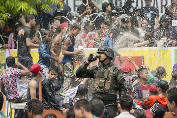 Image showing ASIA MYANMAR MANDALAY THINGYAN WATER FESTIVAL