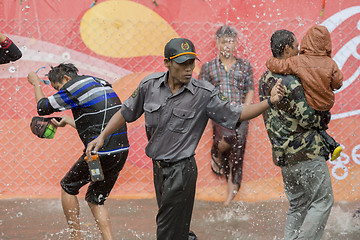 Image showing ASIA MYANMAR MANDALAY THINGYAN WATER FESTIVAL