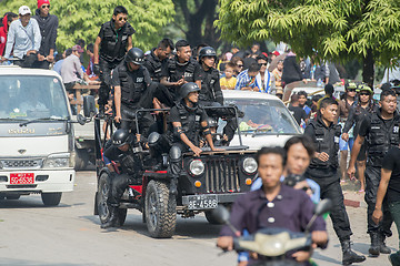 Image showing ASIA MYANMAR MANDALAY THINGYAN WATER FESTIVAL