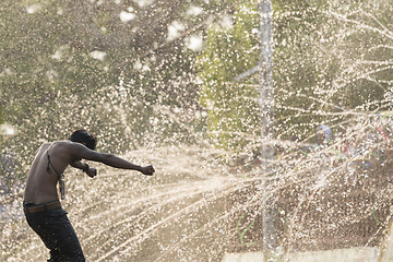 Image showing ASIA MYANMAR MANDALAY THINGYAN WATER FESTIVAL