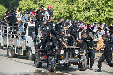 Image showing ASIA MYANMAR MANDALAY THINGYAN WATER FESTIVAL