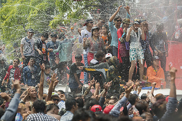 Image showing ASIA MYANMAR MANDALAY THINGYAN WATER FESTIVAL